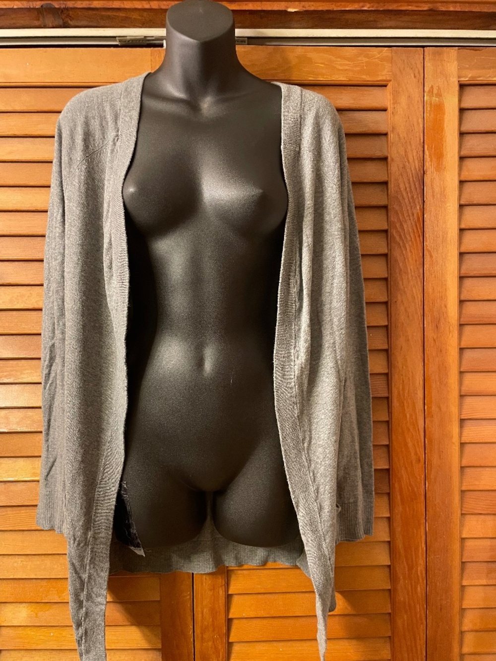 RVCA openfront gray cardigan sweater